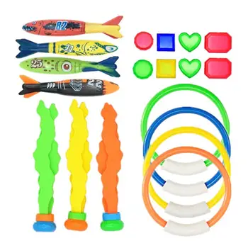 

Summer Diving Toys Shark Torpedo Rocket Throwing Toy Funny Swimming Pool Diving Game Children Dive Dolphin Accessories Toy