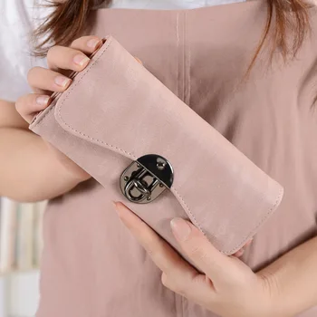 

2020New Wallet Women's Long san zhe bao Fashion Korean-Style-Style Lock Multi-Function Women's Wallet Clutch Bag