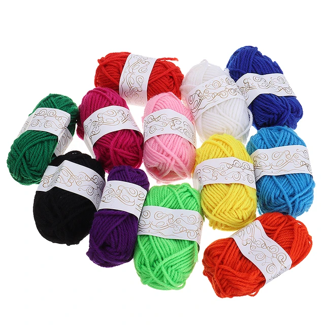 Soft Fleece Fluffy Knitting Crochet Yarn Wool Ball Bundle Handmade DIY  Crafts