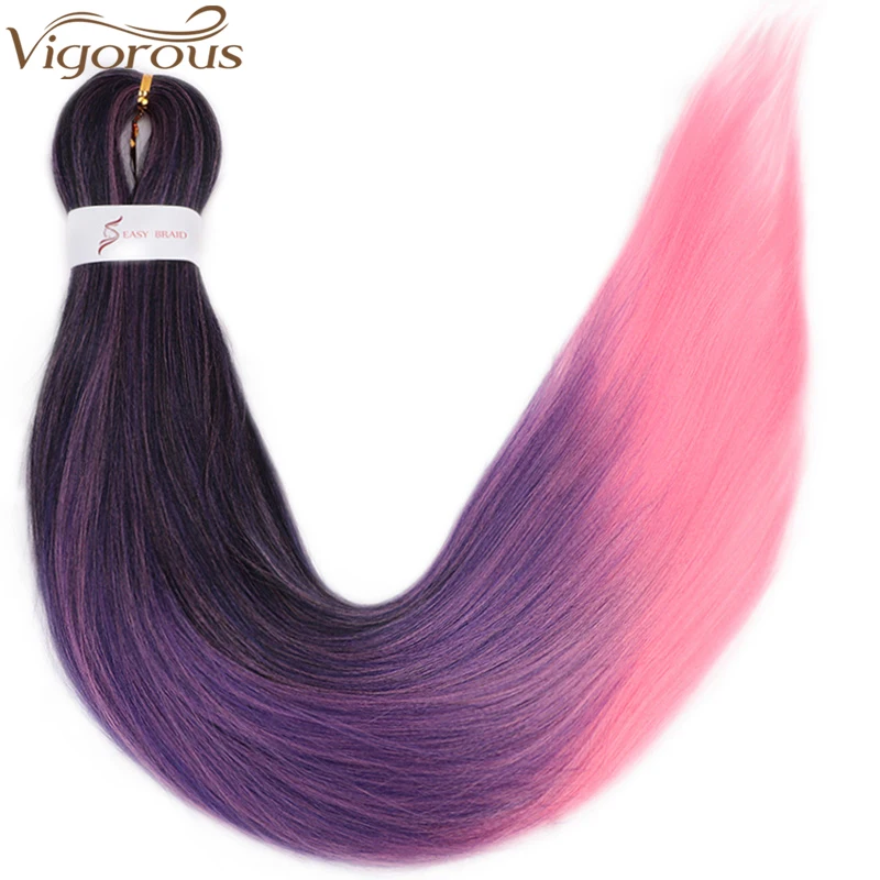 

Vigorous Crochet Hair 26 inch Easy Jumbo Braids Hair Ombre Braiding Hair Synthetic Extension Low Temperature Fiber