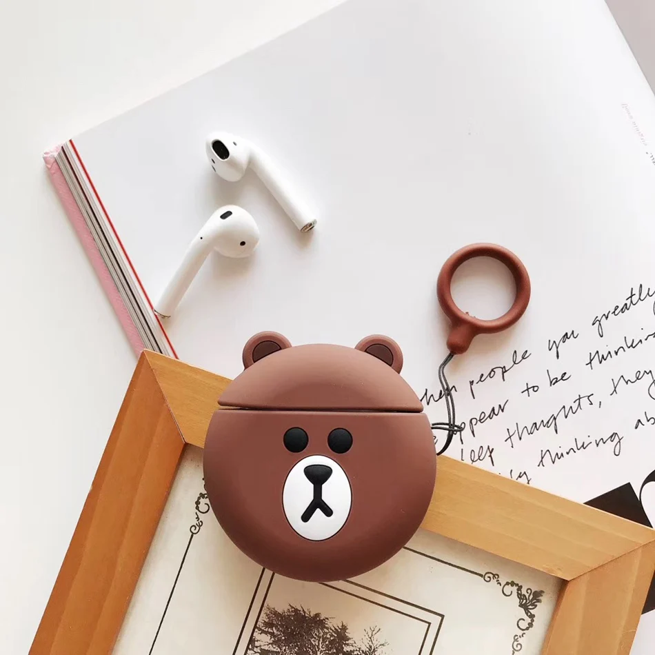 202-K ТПУ чехол для наушников Airpods 2 Чехол 3D Силиконовый цветной Роскошный чехол для Apple Air Pods чехол для наушников Аксессуары в категории «шнурки» коробка - Цвет: 202-K