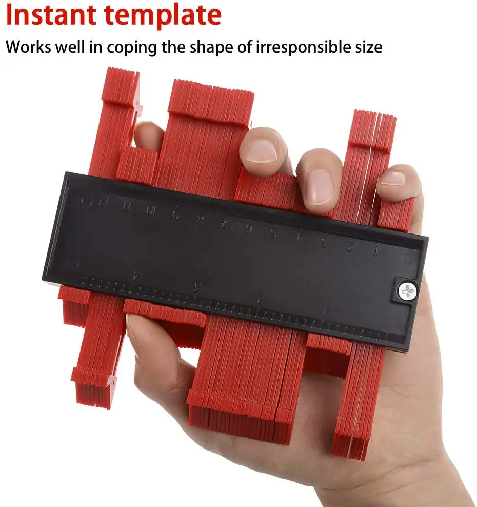 

Irregular Contour Gauge, Plastic Contour Gauge Profile Gauge for Precise Measurement Tiling Laminate Wood Marking Tool