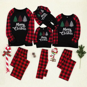 

Xmas Moose Fairy Christmas Family Matching Pajamas Set Adult Kids Sleepwear Nightwear Pjs Photgraphy Prop Party Clothing New