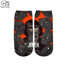 PLstar Cosmos/дропшиппинг, Джокер Хоакин Феникс, новые модные короткие носки до щиколотки на лето/осень для женщин/мужчин/мальчиков/девочек с принтом 3 S-6
