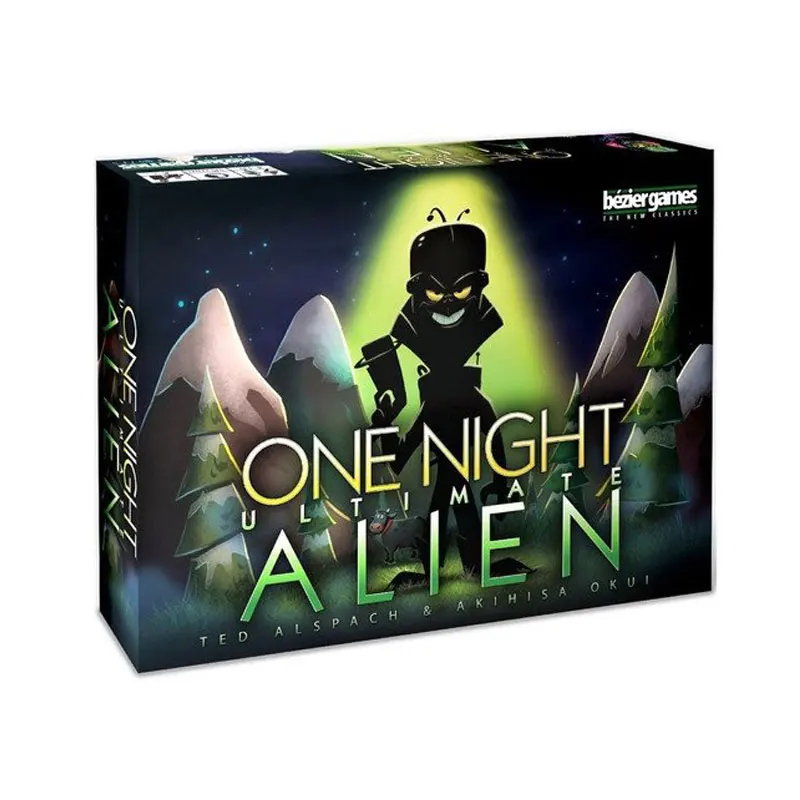 One Night Ultimate Werewolf Alien Настольные игры Семейные интерактивные, образовательные игрушки английская версия карточная игра - Цвет: Alien
