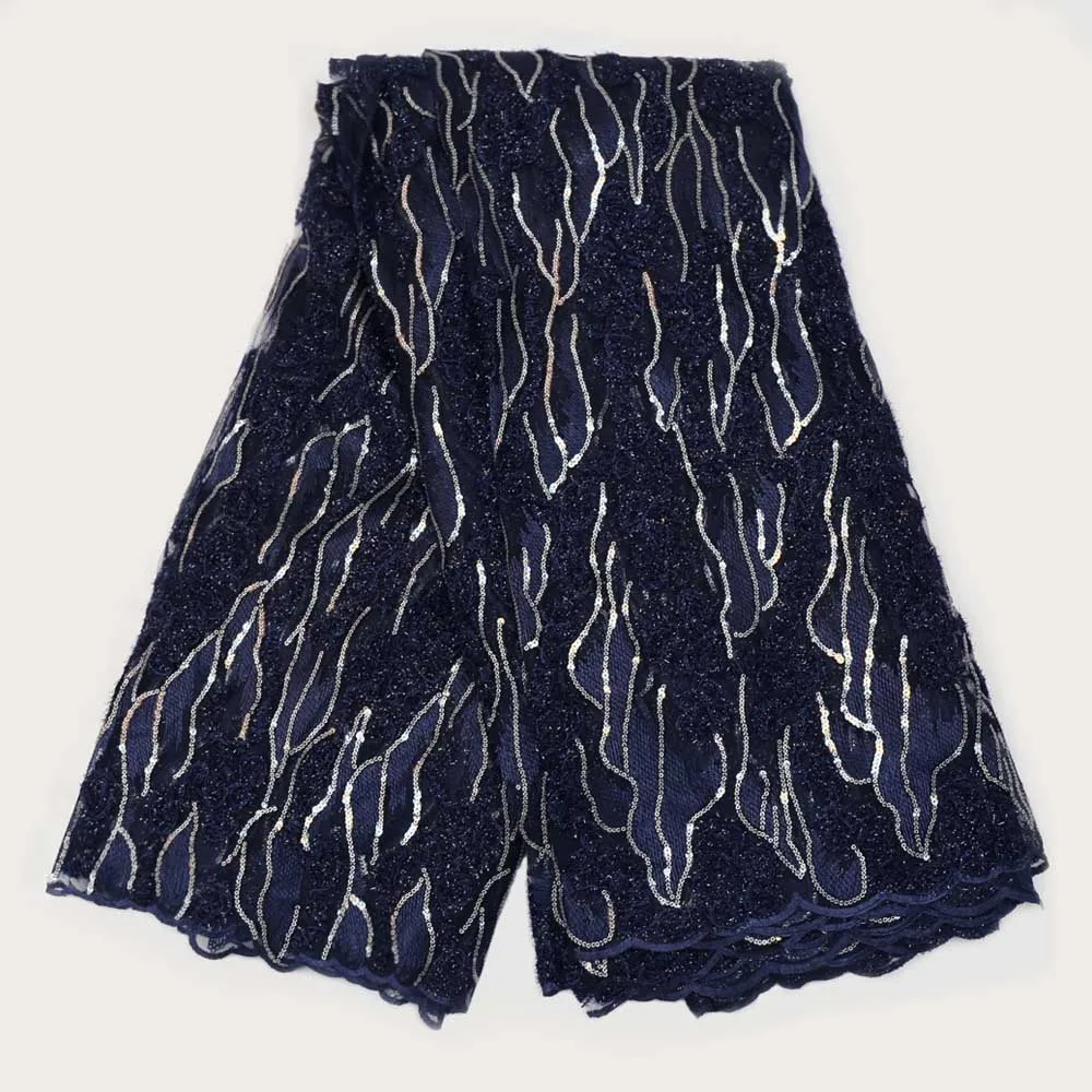 

Embroidered Nigerian Lace Fabric High Quality 2019 Cotton African Lace Fabric French Lace Fabric Wedding Party Dress YS-9447