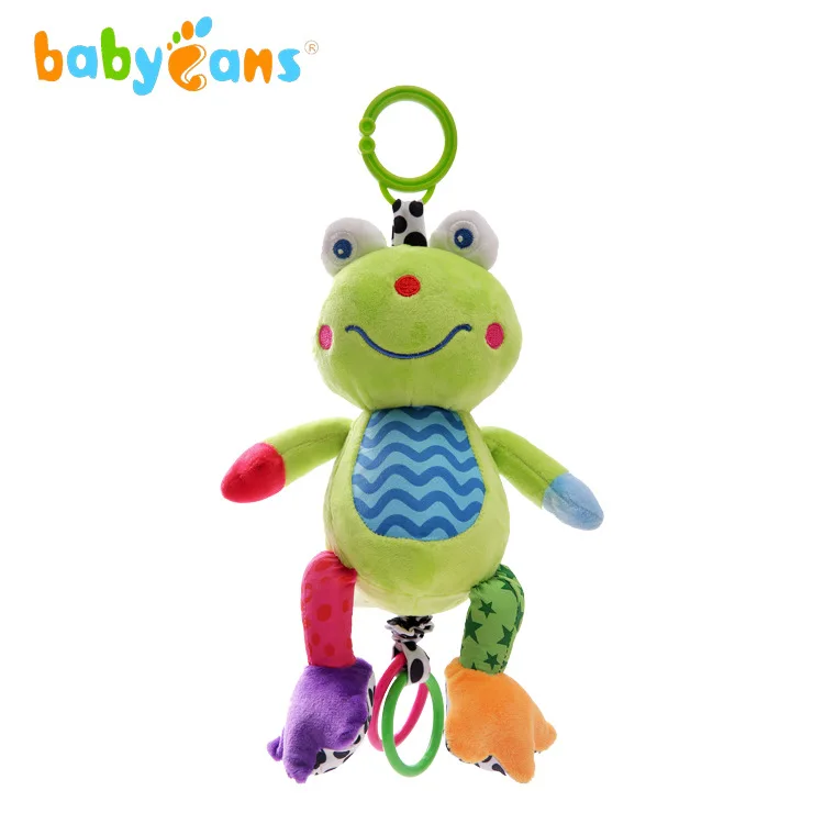 Babyfans0-3-Year-Old Младенцы усмиряют обучающая игрушка автомобиль висячая кровать висячая музыка лягушка плюшевые игрушки