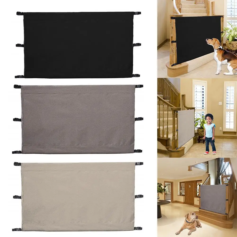 

Pet Fence Dog Safety Net Folding Dog Gate Safety Guard Gate For Indoor Outdoor Stairway Doorway Fences For Small Big Dog