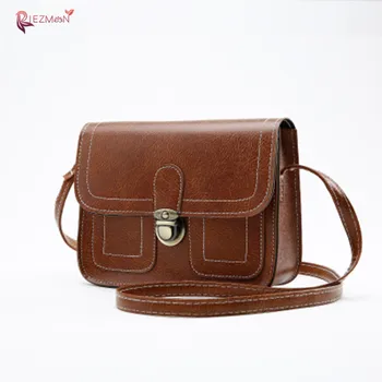 

RIEZMAN New Korean Version The Small Square Women Bag Fashion Handbags Retro Shoulder Bag Messenger Bag Mobile Phone Bag bolsas