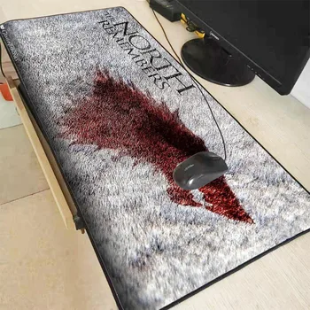 

XGZ Game of Throne Movie Logo Lock Edge Large Natural Rubber Mouse Pad Waterproof Desk Mousepad Keyboard Mat for Dota LOL