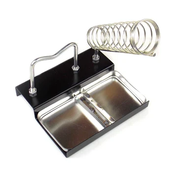 

Smooth Accessories Heat Resistant Support Station Soldering Iron Holder Working Tool Metal Base Portable Sturdy Desktop Welding