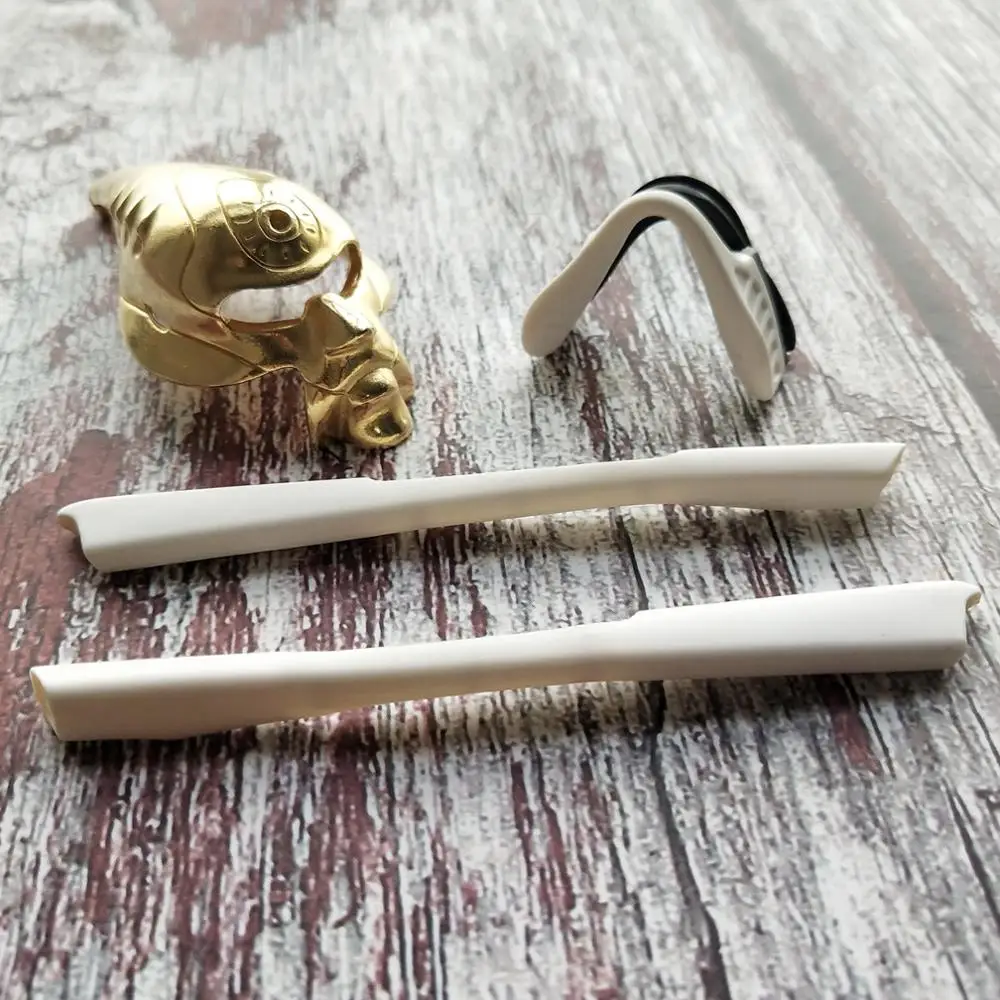 White Rubber Kit Glintbay силиконовые резиновые носоупоры и ушные вкладыши для-оправа Окли м2-белый - Цвет: White Rubber Kit