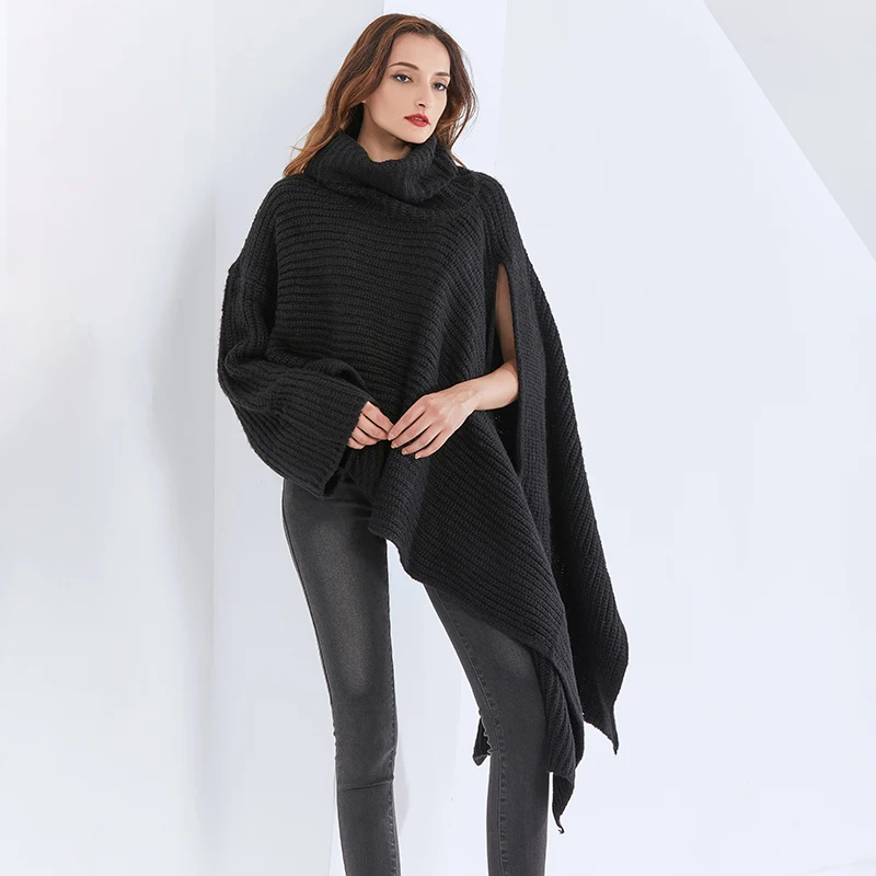 TWOTWINSTYLE Asymmetrical Loose Sweater For Women
