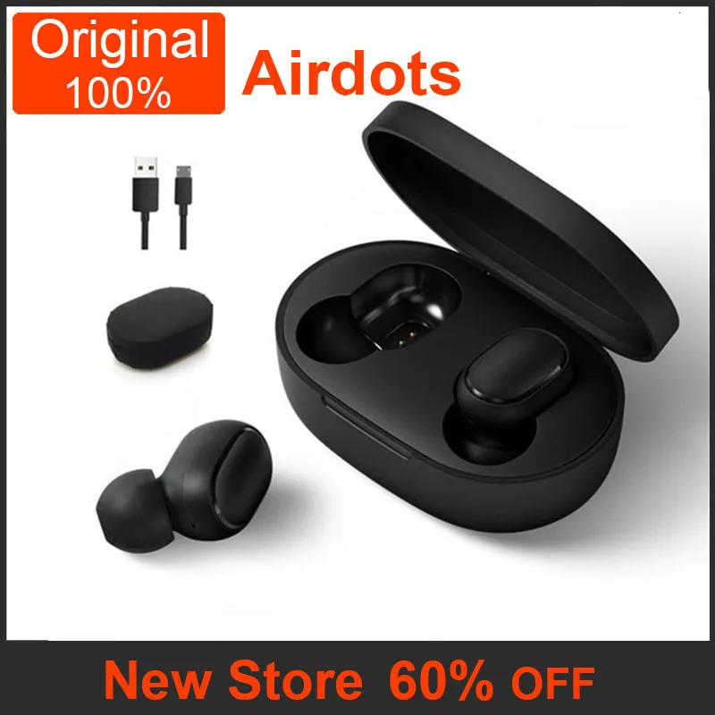 

Xiaomi Redmi Airdots Earbuds Bluetooth 5.0 True Wireless Earphones Undefined/Gaming/Noise/Hifi Headset HUAWEI OPPO 100% Original