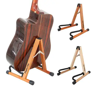 

2020 Top selling Guitar Floor Stand Solid Wood Folding Disassembly Piano Bracket For Folk Classical Guitar Accessories