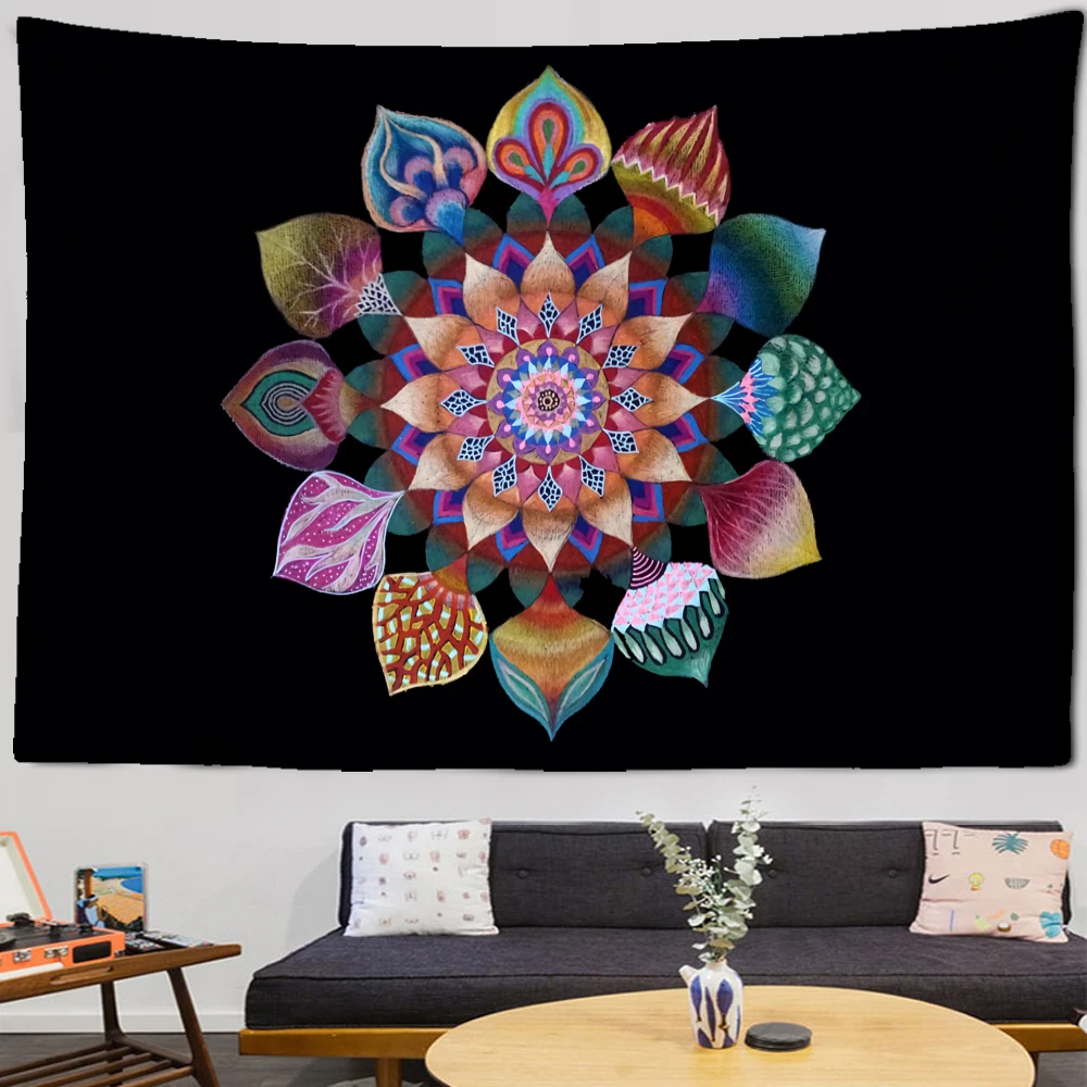 

Meditation Mandala Tapestry Wall Hanging Boho Decor Tapestries Psychedelic Hippie Tapestry Mandala Home Decor Room Decor