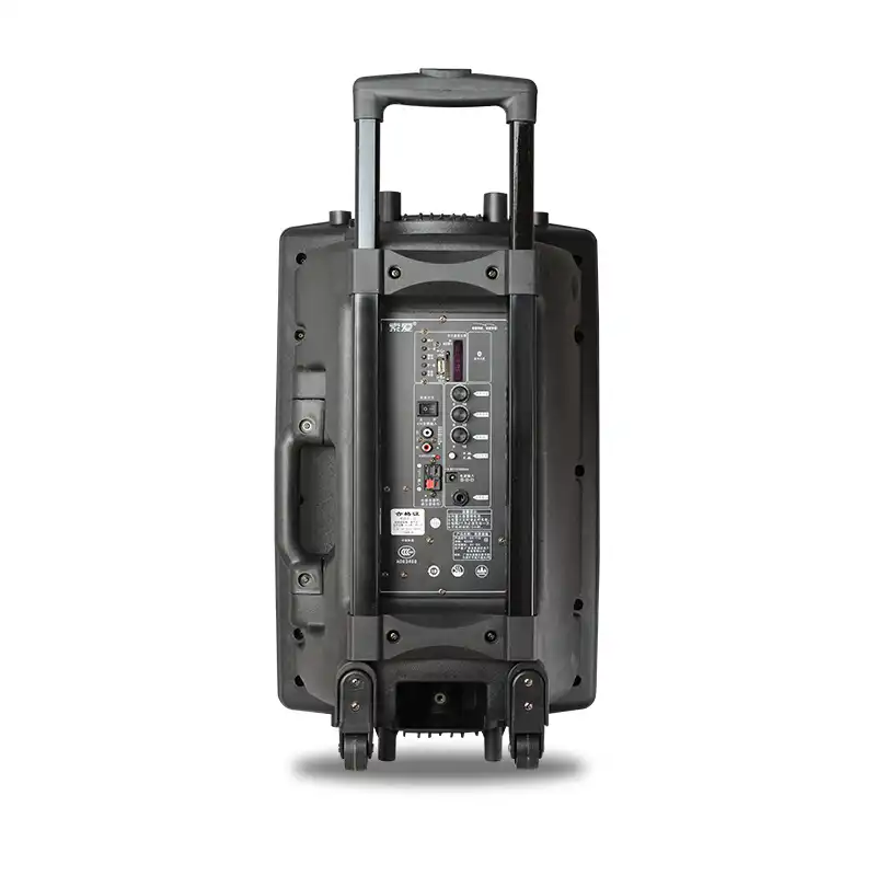 portable speaker with wheels