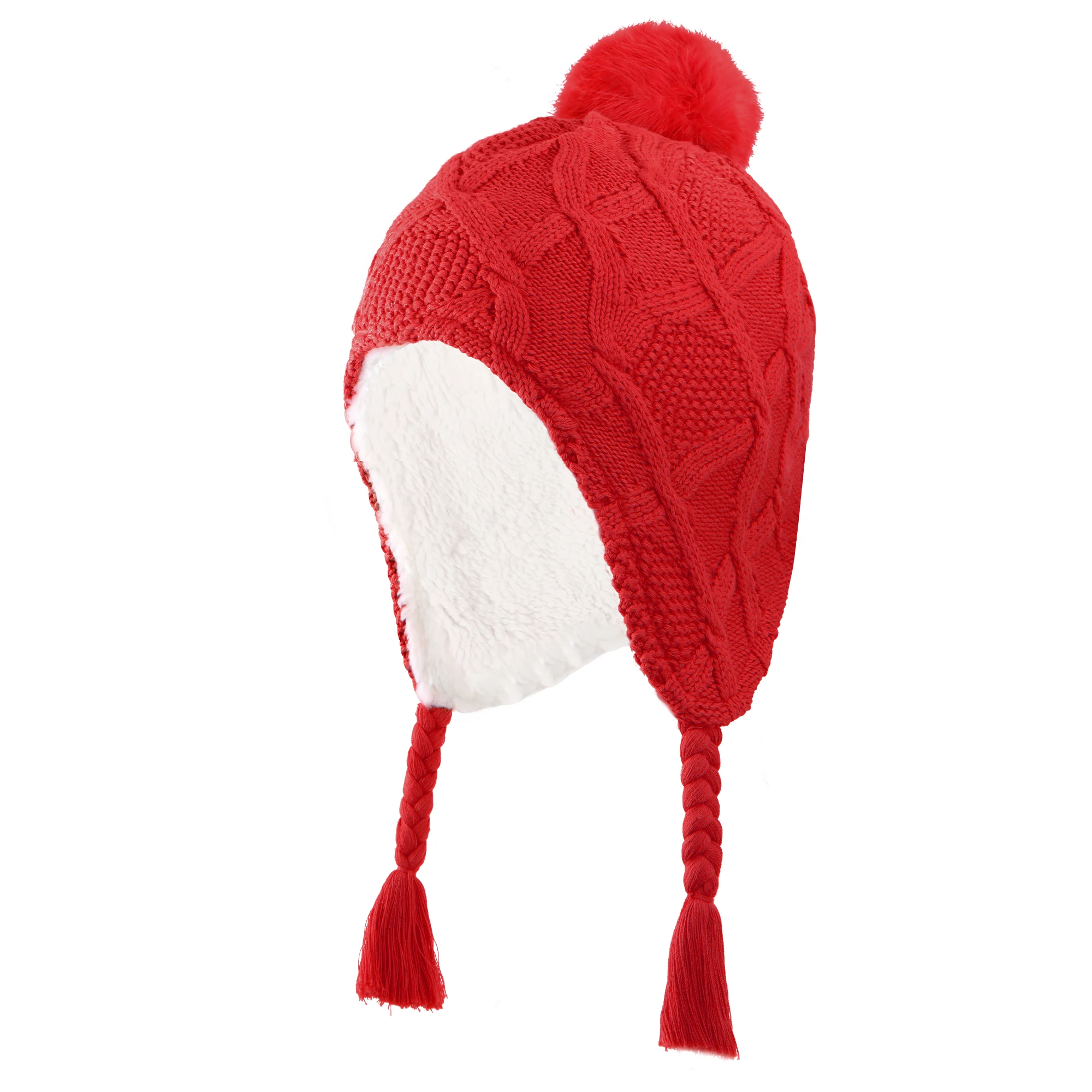 Connectyle Toddler Boys Girls Knit Kids Hat with Earflap Winter Beanie Hats 