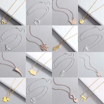 

Todorova Stainless Steel Animal Turtle Necklaces for Women Daily Jewelry Brain Beetle Squirrel Eagle Necklace Gold Collier