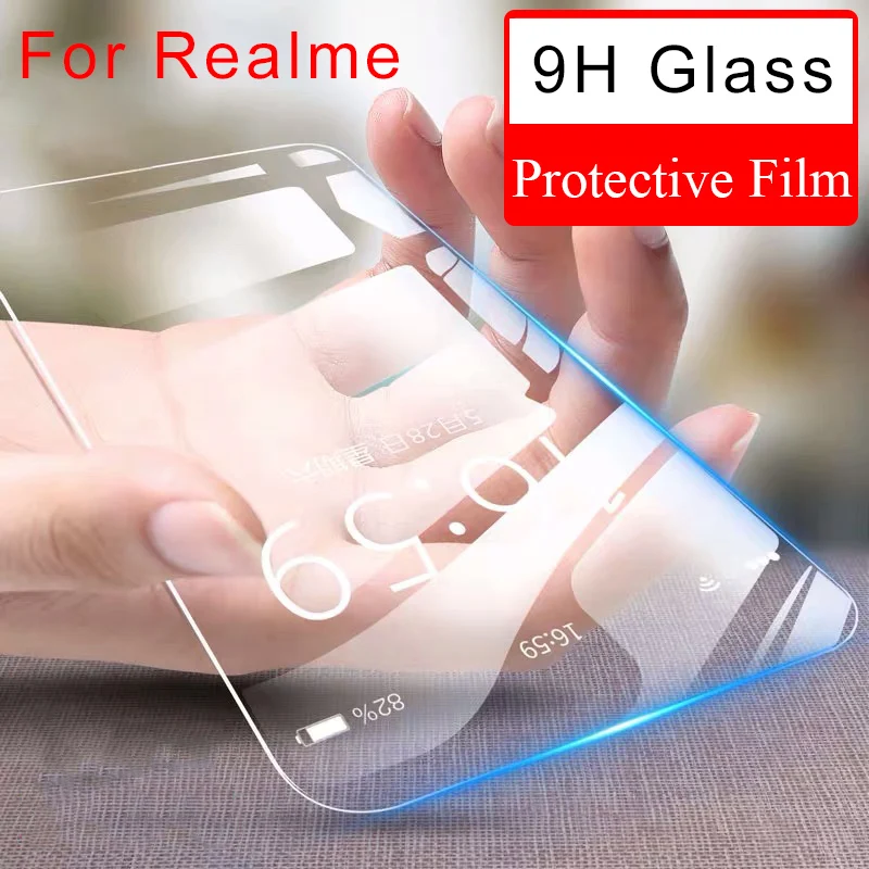 Защитное стекло для экрана протектор для Realme 5 Pro U1 Q закаленное стекло для Realme X2 Pro XT X Toughed Flim 9H HD прозрачный