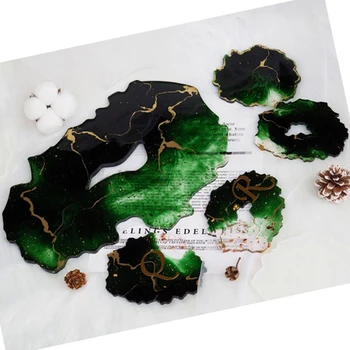 

Tea Tray Tea Set Holder Silicone Mold For Resin Jewelry Tools Crystal Epoxy Resin Mold For DIY Mirror Large Mold Tea Coaster