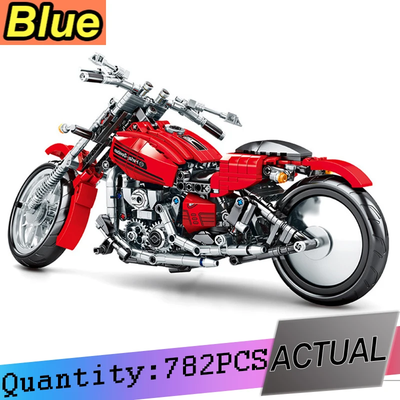 

XingBao Motorcycle MOTO Technic Autocycle Racing Motorbike City Vehicle Sets Off Road Model Building Blocks Kids Toys