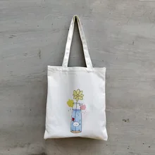 Японская Корейская художественная хипстерская универсальная сумка тканевая через плечо сумка для покупок лимонное стекло