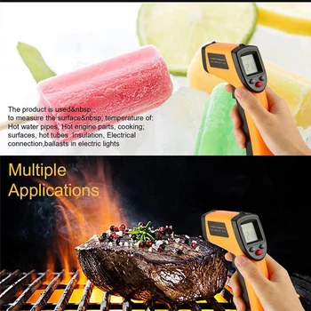 

GM320 High Precision LCD Handhold Infrared Thermometers Thermoscope Non-contact Forehead Body Thermometer,