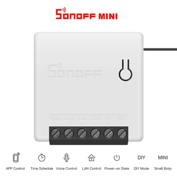 

1-10 PCS SONOFF MINI Wifi DIY Smart Switch Two Way Wiring Smart Home Automation Modules Compatible With EWelink Alexa Home
