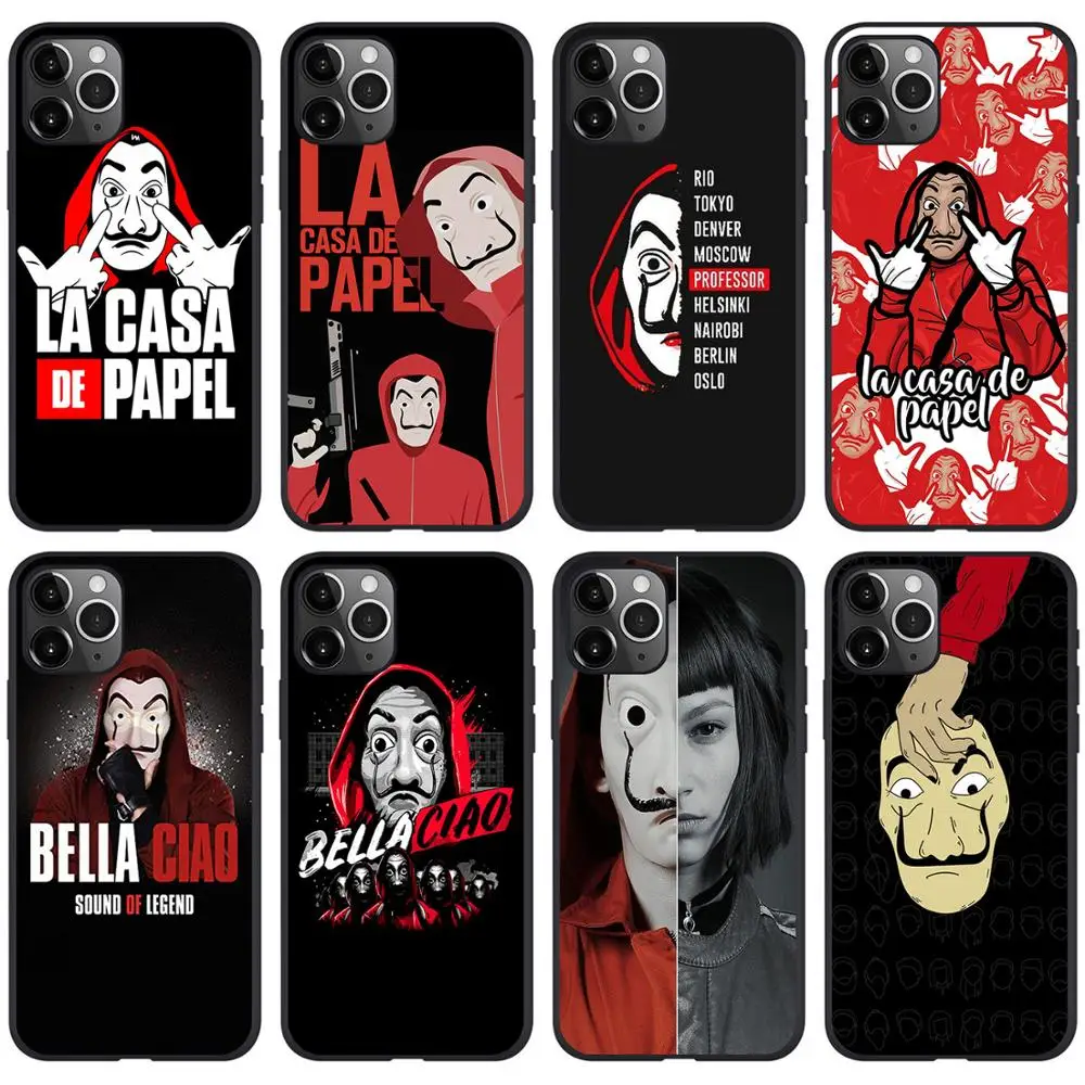 Фотообои La casa de papel Spain TV чехол для телефона iP 11 Pro Max бумажный дом фотообои SE 6 6S 7 8 Plus