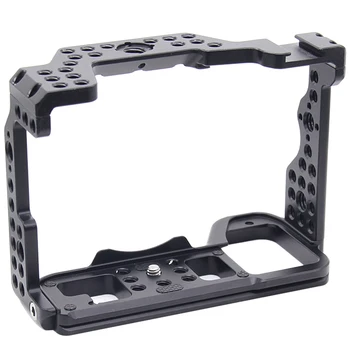 

Aluminum Alloy Camera Cage Video Stabilizer Mount for Sony A7R4 Camera Housing Protective Cover Handle Bracket Accessories