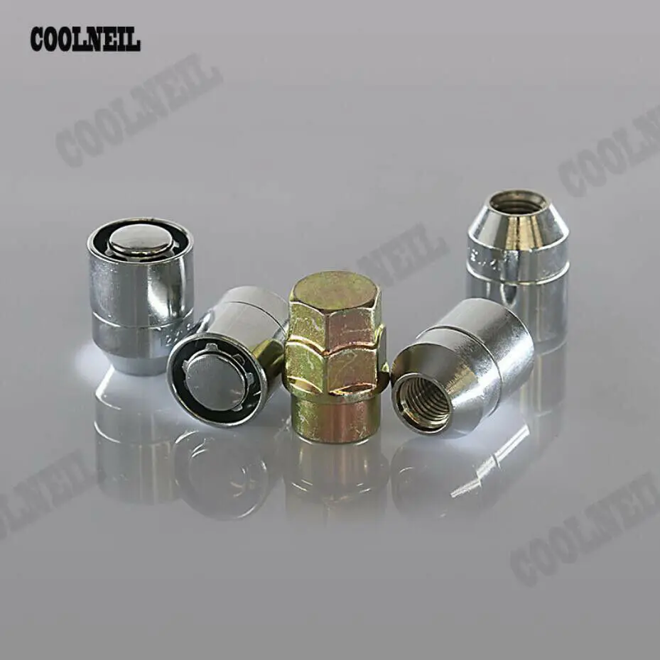 

4PCS 32mm Anti-theft M12 X 1.5 Chrome Steel Car Wheel Lock Nuts Lug Screw Lock With Key