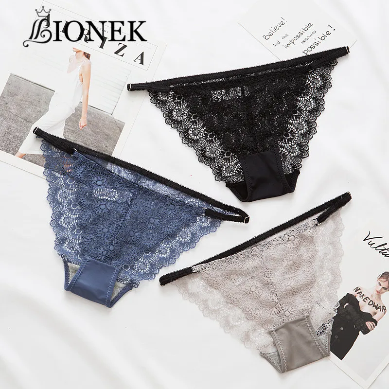 

BIONEK Sexy Low-waist Underwear Thin Belt Adjustable Lace Briefs Fashionable And Comfortable Ladies Fun Panties