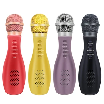 

Wireless Microphone Q007 Condenser Microphone Smartphone Kit Upgrade Pc 4 Colors Portable Ktv Player Mikrofon for Party