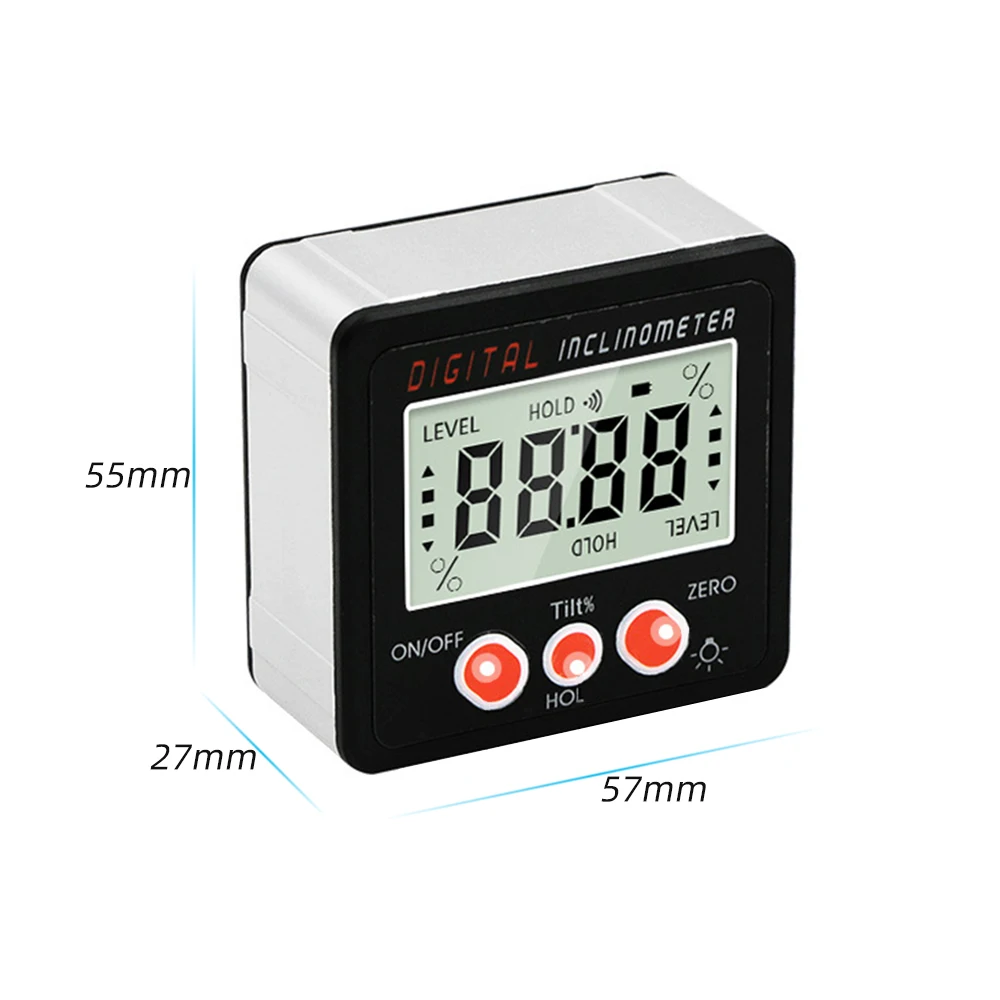 Precision Digital Inclinometer Water Proof Level Box Digital Angle Finder Bevel Box With Magnet Base Dropshipping