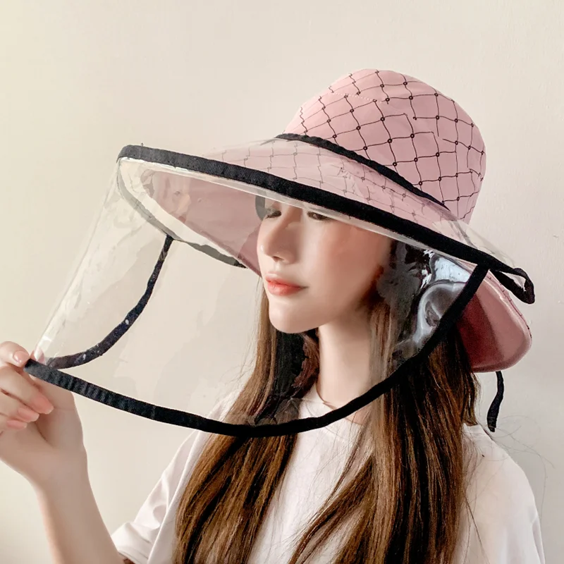

New 2020 Full Face Mask Droplets Protective Cap Spring And Summer Sun Protection UV Sun Hat Unisex Fisherman Hat