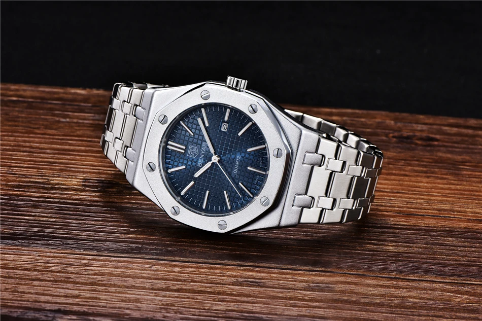 2020 BENYAR New Men's Watch Top Luxury Brand Men's Casual All-steel Quartz Watch Analog Waterproof Sports Military Watch
