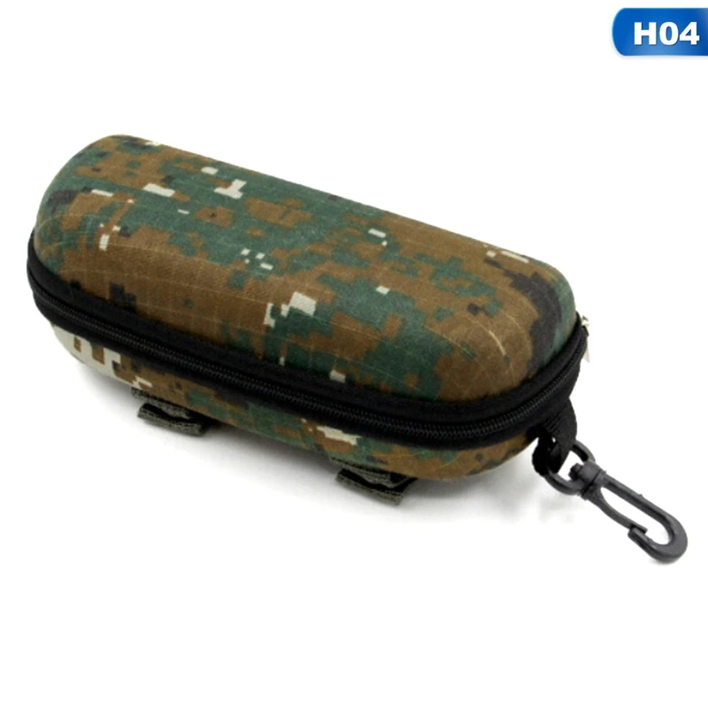 H04 Модные солнцезащитные очки с камуфляжем случае военные очки коробка EVA футляры для очков мужские очки с зажимом для ремня контейнер для линз - Цвет: H04