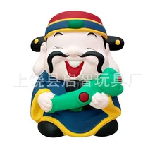 Wufu Бог богатства керамический цветной рисунок для поделок, керамические цветные игрушки для рисования виниловая игрушка граффити Акварельная живопись