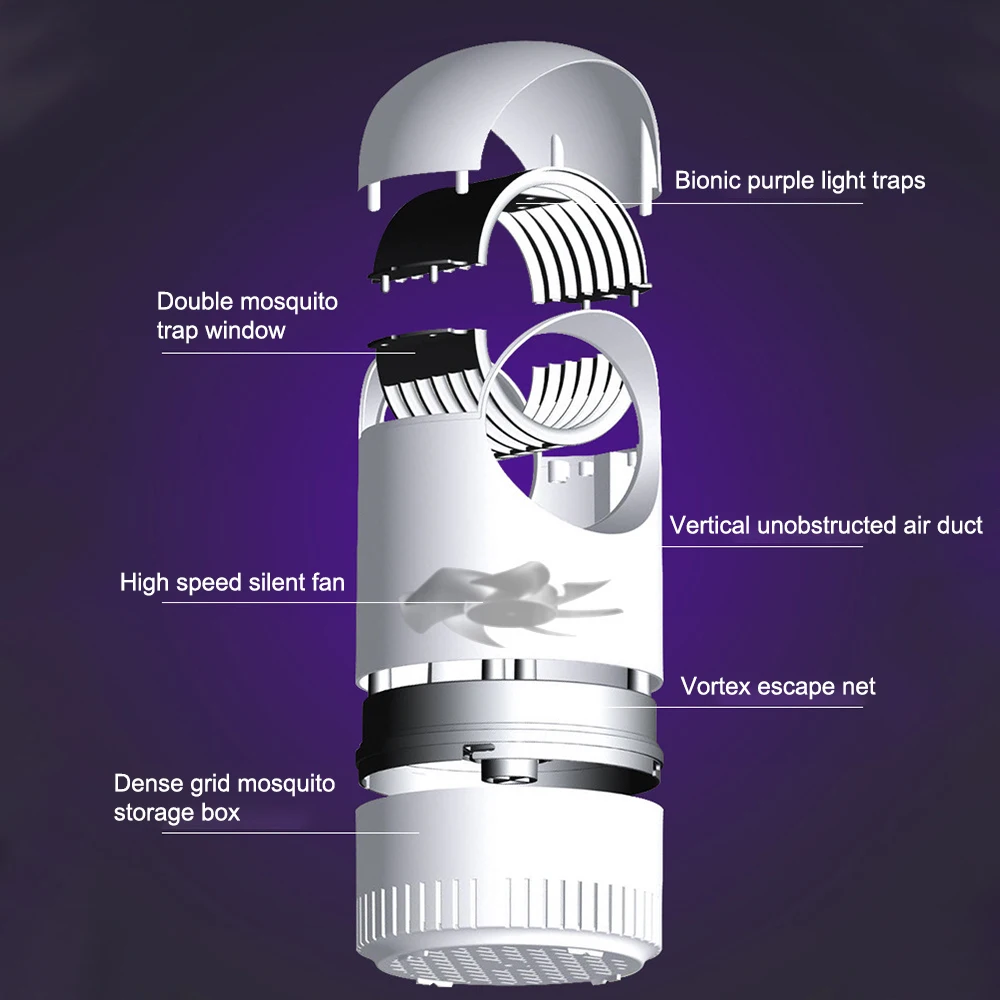 Electronic Fly Repeller Killer Pest Reject Control Trap Mosquito Killer Lamp Strong Fan Suction Indoor Mosquito Killer Electronic Fly Repeller Killer Pest Reject Control Trap Mosquito Killer Lamp Strong Fan Suction Indoor Mosquito Killer