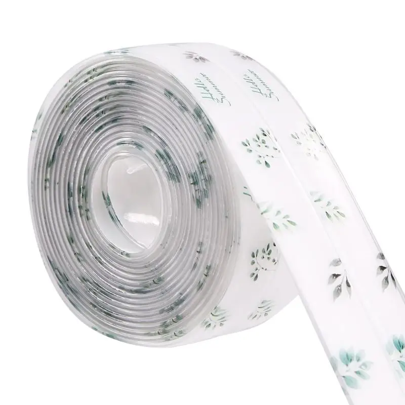 Self Adhesive Bathroom Kitchen Mildew-proof Sticker Waterproof Acrylic Transparent Tape Printing Tape Kitchen Gadgets 3.2m*3.8cm