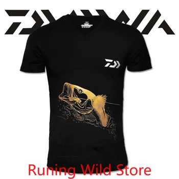 

2020 Fishing T Shirt Dawa Daiwa Plus Size Fishing Clothing Short-Sleeve Quick-Drying Breathable Sun Protection Clothes