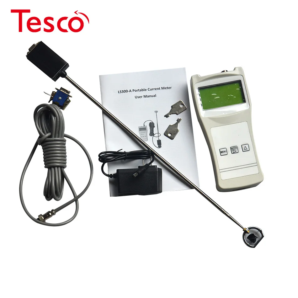 

River Open Channels Flow Velocities Measuring Instrument Portable Slurry Typr Flow Meter Range 0.01~4.0m/s Velocity Meter