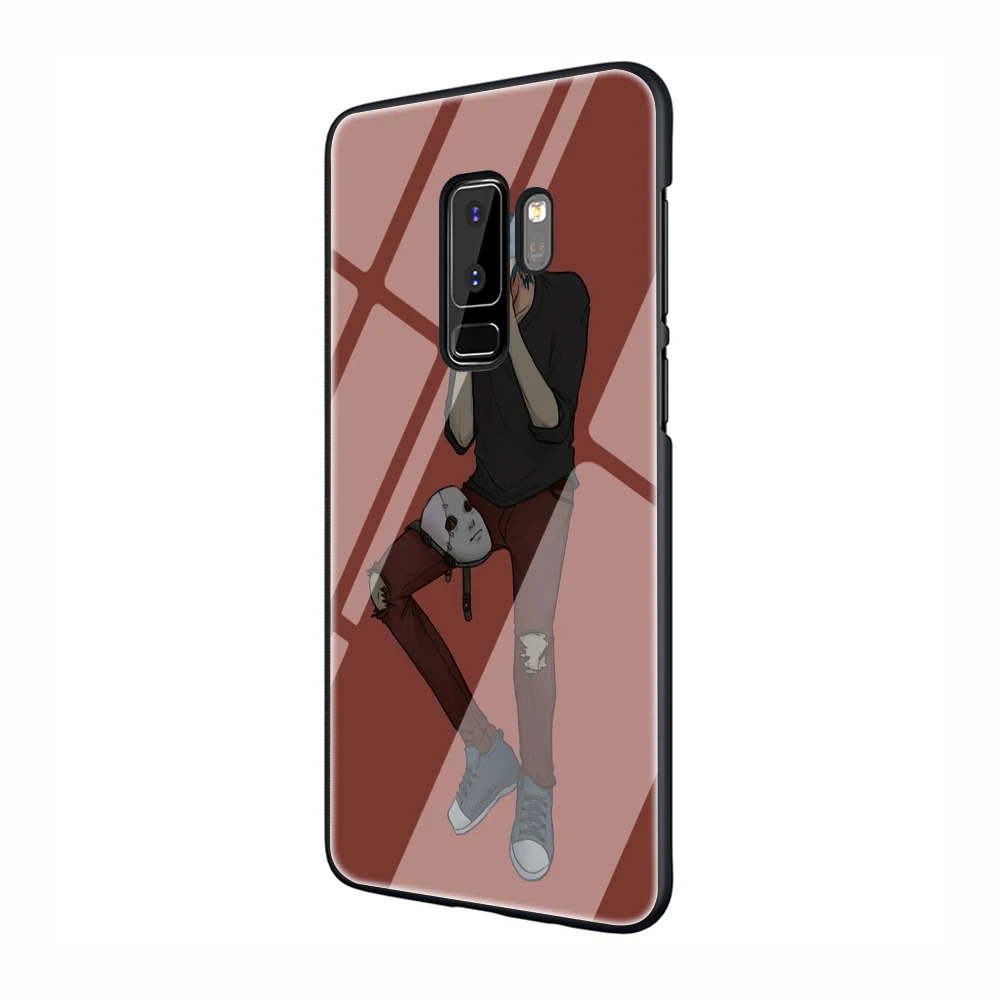 G12 Чехол для телефона EWAU Sally Face с закаленным стеклом для samsung Galaxy S7 edge S8 9 10 Plus Note 8 9 10 A10 20 30 40 50 60 70 - Цвет: G12