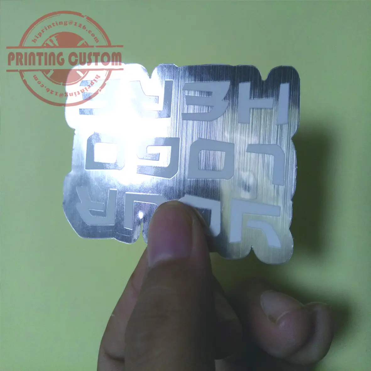 2x2 дюйма белая виниловая наклейка печать на заказ/kiss cut sticker