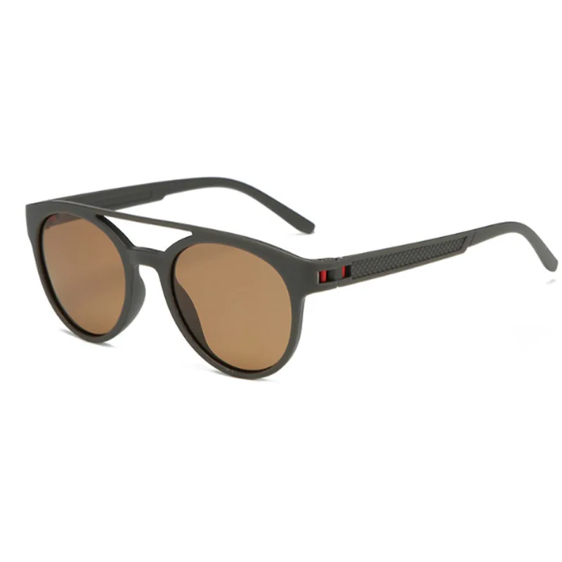 Фирменный дизайн поляризационные солнцезащитные круглые очки мужские солнцезащитные очки для вождения винтажные женские солнечные очки UV400 оттенки Oculos de sol - Цвет линз: 04