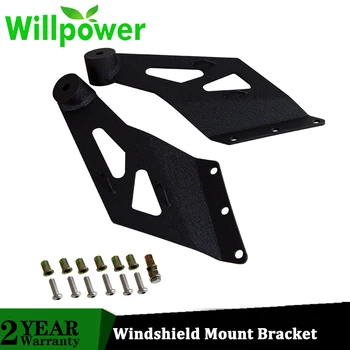 

Willpower Upper Windshield Mount Bracket 50 inch Curved LED Work Light Bar Bar Mount Bracket One Pair