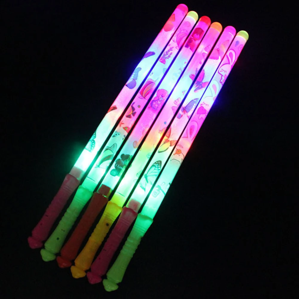 Multicolor Cartoon Pattern Glow Stick Luminous Party Concert Supply Kids Gift Glow stick cartoon pattern plastic+ electronics