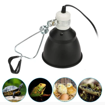 

hone Light Holder Reptile Heating Lamp Stand Pet Light Bulb Holder Lampshade Emitter Lamp Cover new