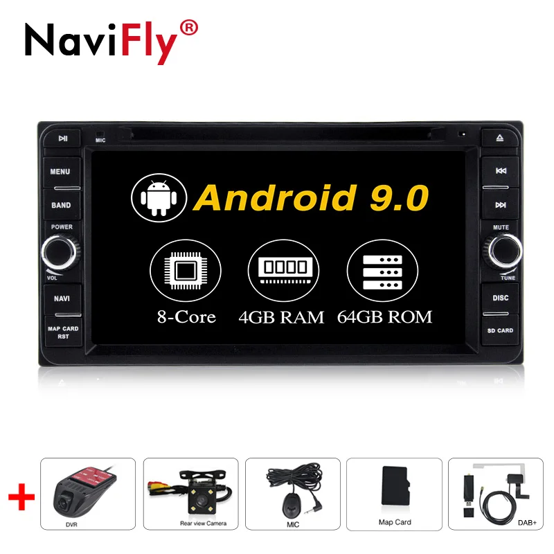 Top 2Din Universal 8Core 4G RAM 64G ROM Android 9.0 Car DVR GPS Navigator for Toyota RAV4 Corolla Prado Land Cruiser 0 Top 2Din Universal 8Core 4G RAM 64G ROM Android 9.0 Car DVR GPS Navigator for Toyota RAV4 Corolla Prado Land Cruiser 0